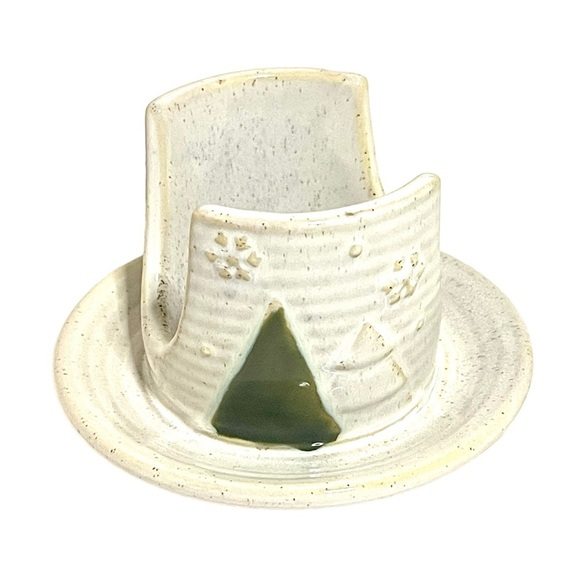 Demdaco Snow Day Ceramic Soap and Sponge Holder - Picture 5 of 5